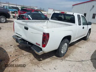 2007 GMC Canyon SLE1 with VIN 1GTCS19E878170565, listed as a IAAI auction lot 41768822 with 195,367 mi miles. Bid and sale history available at carsss.com. Image 4.