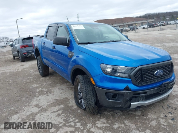 2021 Ford Ranger XL with VIN 1FTER4FH3MLD29554, listed as a IAAI auction lot 41867672 with 88,661 mi miles. Bid and sale history available at carsss.com. Image 1.