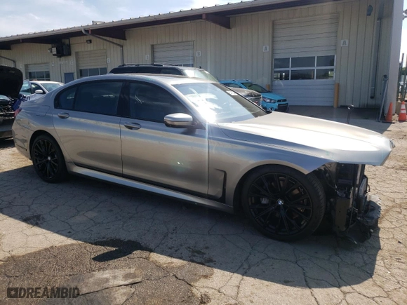 2020 BMW 7 Series 740i xDrive with VIN WBA7T4C03LGF97150, listed as a Copart auction lot 65481534 with 49,705 mi miles and Salvage Title. Bid and sale history available at carsss.com. Image 4.