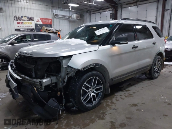 2017 Ford Explorer Sport z VIN 1FM5K8GT6HGA99307, wystawiony jako IAAI lot #41531536 z przebiegiem 128 911 mil mil oraz . Historia ofert i sprzedaży dostępna na DreamBid. Obrazek 2.