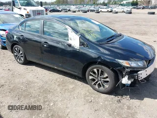 2015 Honda Civic Sedan EX with VIN 19XFB2F80FE244423, listed as a IAAI auction lot 41963292 with 65,837 mi miles. Bid and sale history available at carsss.com. Image 1.