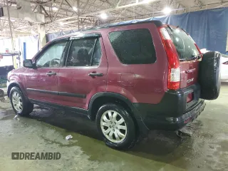 2006 Honda CR-V EX with VIN SHSRD78836U438836, listed as a Copart auction lot 51596795 with 186,974 mi miles and Salvage Title. Bid and sale history available at carsss.com. Image 2.