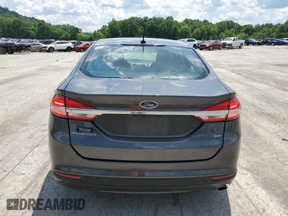 2017 Ford Fusion SE with VIN 3FA6P0H77HR227453, listed as a Copart auction lot 63395685 with 83,355 mi miles and Salvage title. Bid and sale history available at DreamBid. Image 6.