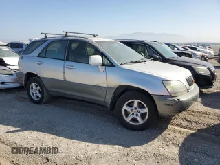 2002 Lexus RX 300 with VIN JTJGF10U820124281, listed as a Copart auction lot 75043184 with 160,863 mi miles and Salvage Title. Bid and sale history available at carsss.com. Image 4.