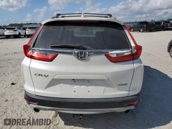 2018 Honda CR-V Touring with VIN 5J6RW1H9XJL010690, listed as a Copart auction lot 53554015 with 90,158 mi miles and Salvage Title. Bid and sale history available at DreamBid. Image 6.