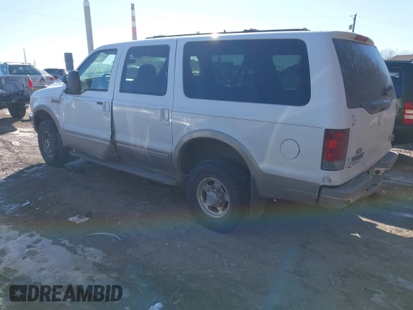 2002 Ford Excursion Limited z VIN 1FMNU43S32ED21966, wystawiony jako IAAI lot #41395015 z przebiegiem 224 696 mil mil oraz . Historia ofert i sprzedaży dostępna na DreamBid. Obrazek 3.