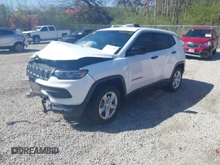 2024 Jeep Compass Sport with VIN 3C4NJDAN2RT591078, listed as a IAAI auction lot 41984705 with 49,220 mi miles and . Bid and sale history available at DreamBid. Image 2.
