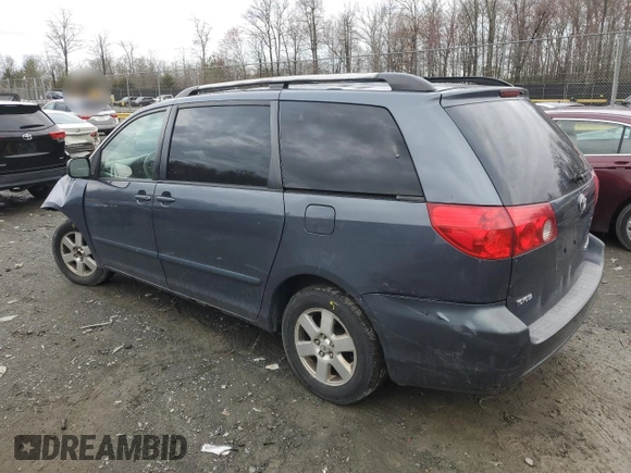 2008 Toyota Sienna with VIN 5TDZK23C38S168937, listed as a Copart auction lot 48617485 with 217,608 mi miles and Salvage Title. Bid and sale history available at DreamBid. Image 2.