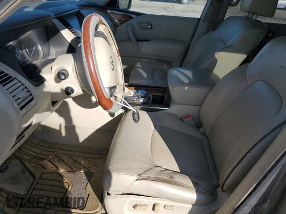 2011 Infiniti QX56 7-passenger with VIN JN8AZ2NEXB9001184, listed as a Copart auction lot 81480694 with 208,947 mi miles and Clean Title. Bid and sale history available at carsss.com. Image 7.