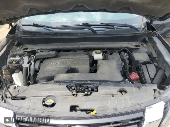 2018 Nissan Pathfinder SV with VIN 5N1DR2MM2JC625673, listed as a Copart auction lot 60851035 with 120,790 mi miles and Salvage title. Bid and sale history available at DreamBid. Image 12.