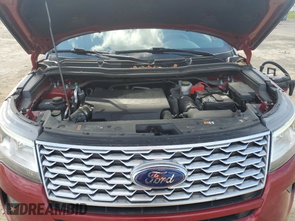 2019 Ford Explorer Platinum z VIN 1FM5K8HT6KGA95344, wystawiony jako Copart lot #55697795 z przebiegiem 64 948 mil mil oraz Czysty tytuł • Clean title. Historia ofert i sprzedaży dostępna na DreamBid. Obrazek 12.