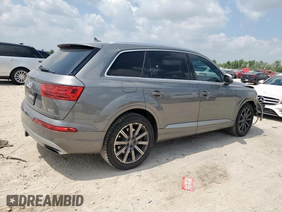 2018 Audi Q7 Premium Plus with VIN WA1LAAF72JD007959, listed as a Copart auction lot 57075265 with 83,380 mi miles and Salvage title. Bid and sale history available at DreamBid. Image 3.