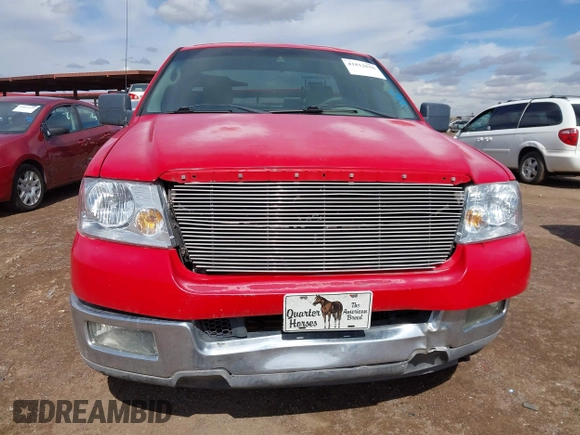 2005 Ford F-150 XL with VIN 1FTRF12515NA28484, listed as a IAAI auction lot 41812816 with 164,163 mi miles. Bid and sale history available at carsss.com. Image 6.