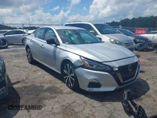 2021 Nissan Altima 2.5 SR with VIN 1N4BL4CV7MN333258, listed as a IAAI auction lot 39891542 with 91,326 mi miles. Bid and sale history available at carsss.com. Image 1.