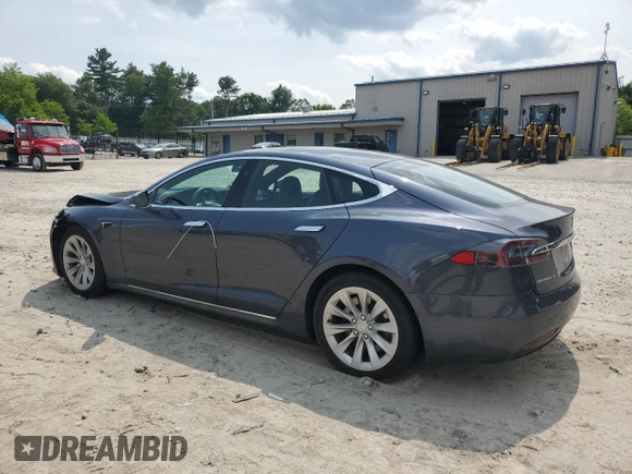 2016 Tesla Model S 90D with VIN 5YJSA1E27GF171605, listed as a Copart auction lot 59608645 with 90,080 mi miles and Salvage title. Bid and sale history available at DreamBid. Image 2.