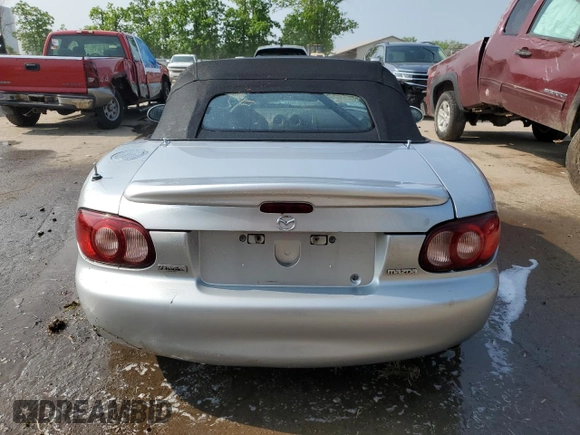 2005 Mazda MX-5 Miata LS with VIN JM1NB353X50410512, listed as a Copart auction lot 59663705 with 111,767 mi miles and Salvage title. Bid and sale history available at DreamBid. Image 6.