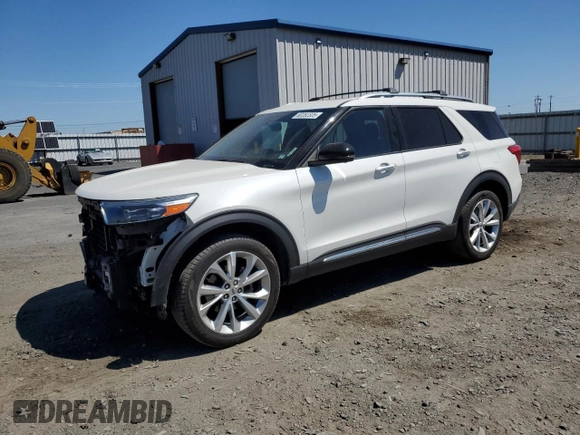 2022 Ford Explorer Platinum z VIN 1FM5K8HC9NGB89724, wystawiony jako Copart lot #60282325 z przebiegiem 38 958 mil mil oraz Szkoda całkowita • Salvage title. Historia ofert i sprzedaży dostępna na DreamBid. Obrazek 1.