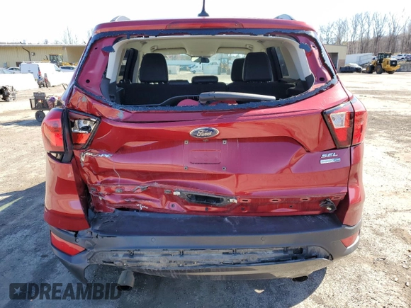 2019 Ford Escape SEL with VIN 1FMCU9HD6KUB73459, listed as a Copart auction lot 51759155 with 89,110 mi miles and Salvage Title. Bid and sale history available at carsss.com. Image 6.