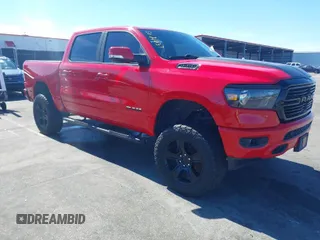 2020 Ram 1500 Big Horn with VIN 1C6SRFFT4LN212899, listed as a IAAI auction lot 41674010 with 71,740 mi miles. Bid and sale history available at carsss.com. Image 1.