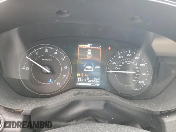 2022 Subaru Impreza Premium with VIN 4S3GTAD66N3710522, listed as a Copart auction lot 59011985 with 42,962 mi miles and Salvage title. Bid and sale history available at DreamBid. Image 9.