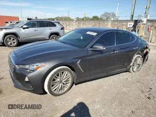 2021 Genesis G70 2.0T with VIN KMTG64LA0MU074883, listed as a Copart auction lot 42581875 with 30,885 mi miles and Non Repairable. Bid and sale history available at carsss.com. Image 1.