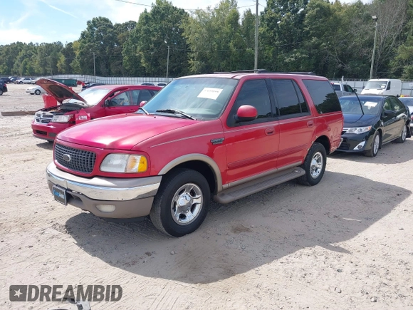 2002 Ford Expedition Eddie Bauer with VIN 1FMRU17L32LA51491, listed as a IAAI auction lot 37659899 with 255,539 mi miles and . Bid and sale history available at DreamBid. Image 2.