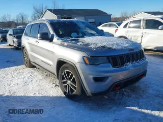 2017 Jeep Grand Cherokee Trailhawk with VIN 1C4RJFLT4HC657682, listed as a IAAI auction lot 41286507 with 123,646 mi miles and . Bid and sale history available at DreamBid. Image 1.