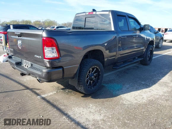 2021 Ram 1500 Big Horn with VIN 1C6SRFBT3MN741025, listed as a IAAI auction lot 41899873 with 46,530 mi miles. Bid and sale history available at carsss.com. Image 4.