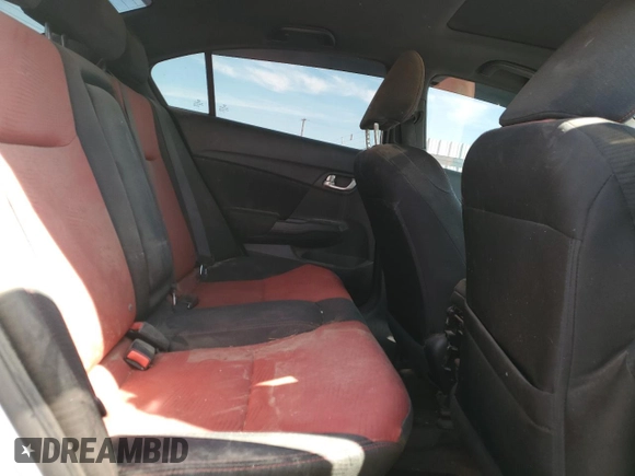 2015 Honda Civic Si with VIN 2HGFB6E50FH703552, listed as a Copart auction lot 57911915 with 104,489 mi miles and Salvage title. Bid and sale history available at DreamBid. Image 10.