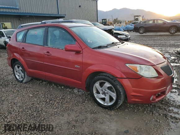 2005 Pontiac Vibe with VIN 5Y2SL63825Z418423, listed as a Copart auction lot 74307684 with 161,250 mi miles and Salvage Title. Bid and sale history available at carsss.com. Image 4.