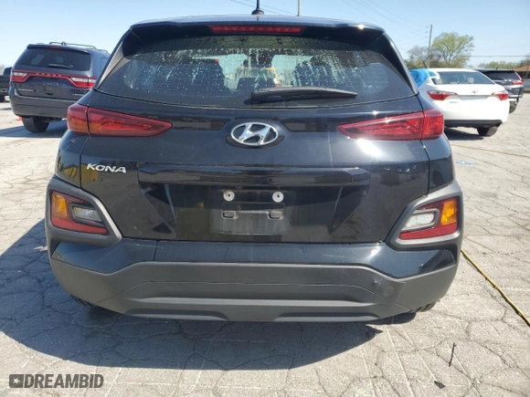 2021 Hyundai Kona SE with VIN KM8K12AA0MU646934, listed as a Copart auction lot 52066285 with 0 mi miles and Salvage Title. Bid and sale history available at carsss.com. Image 6.
