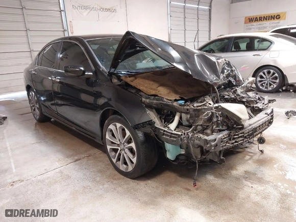 2014 Honda Accord Sedan Sport with VIN 1HGCR2F53EA306887, listed as a IAAI auction lot 41369995 with 97,506 mi miles. Bid and sale history available at carsss.com. Image 1.