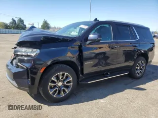 2021 Chevrolet Tahoe LT with VIN 1GNSKNKD4MR126368, listed as a Copart auction lot 53475585 with 51,233 mi miles and Salvage title. Bid and sale history available at DreamBid. Image 1.