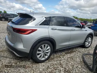 2019 Infiniti QX50 Luxe z VIN 3PCAJ5M38KF125979, wystawiony jako Copart lot #57863035 z przebiegiem 84 048 mil mil oraz Czysty tytuł • Clean title. Historia ofert i sprzedaży dostępna na DreamBid. Obrazek 3.