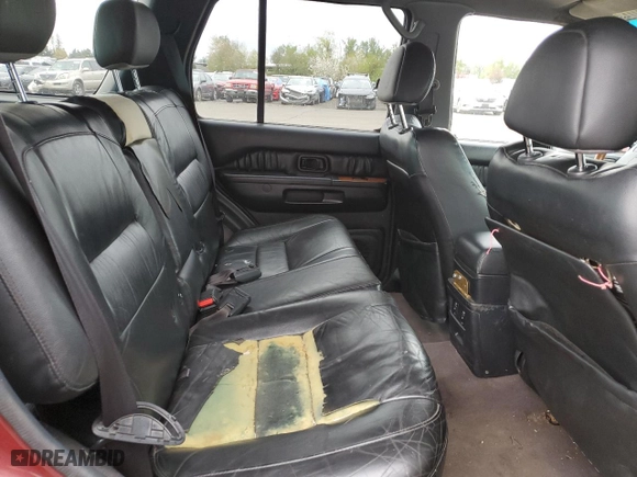 2001 Infiniti QX4 Luxury with VIN JNRDR09Y71W215096, listed as a Copart auction lot 49705714 with 232998 miles and Salvage Title. Bid and sale history available at carsss.com. Image 10.