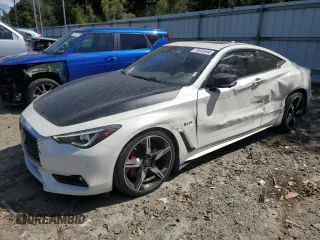 2020 Infiniti Q60 Red Sport 400 with VIN JN1FV7EL0LM460427, listed as a Copart auction lot 73353544 with 40,881 mi miles and Salvage title. Bid and sale history available at DreamBid. Image 1.