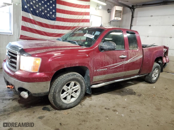 2007 GMC Sierra 1500 SLE1 with VIN 2GTEK19J371651249, listed as a Copart auction lot 88719265 with 117,272 mi miles and Salvage Title. Bid and sale history available at carsss.com. Image 1.