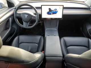 2023 Tesla Model 3 with VIN 5YJ3E1EA3PF448380, listed as a Copart auction lot 48623325 with 37,468 mi miles and Salvage Title. Bid and sale history available at DreamBid. Image 8.