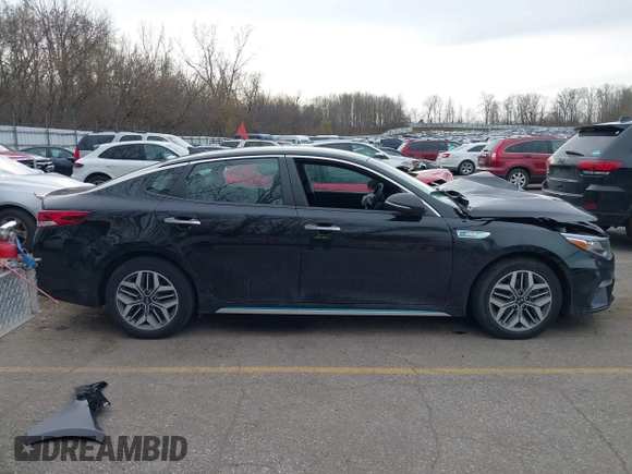2020 Kia Optima Hybrid EX with VIN KNAGU4LE3L5037226, listed as a IAAI auction lot 40846019 with 56,378 mi miles. Bid and sale history available at carsss.com. Image 13.