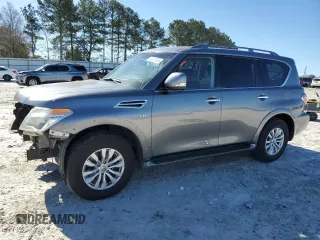 2017 Nissan Armada SV with VIN JN8AY2ND8H9008850, listed as a Copart auction lot 49379285 with 118,878 mi miles and Salvage Title. Bid and sale history available at carsss.com. Image 1.