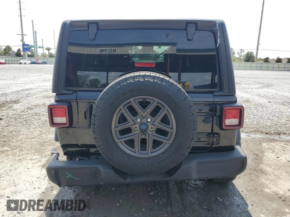 2024 Jeep Wrangler Sport S with VIN 1C4PJXDN2RW153564, listed as a Copart auction lot 58800705 with 19,633 mi miles and Salvage title. Bid and sale history available at DreamBid. Image 6.