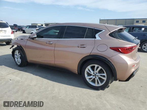 2018 Infiniti QX30 Premium with VIN SJKCH5CP7JA049216, listed as a Copart auction lot 44068845 with Not provided miles and Salvage title. Bid and sale history available at DreamBid. Image 2.