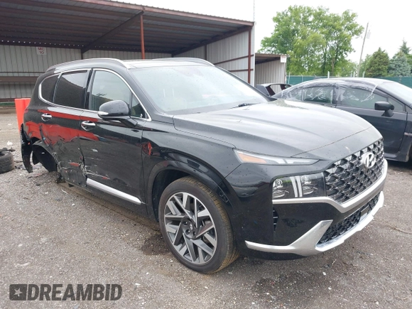 2023 Hyundai Santa Fe Calligraphy with VIN 5NMS5DAL9PH606417, listed as a IAAI auction lot 42349495 with 13,417 mi miles and . Bid and sale history available at DreamBid. Image 1.