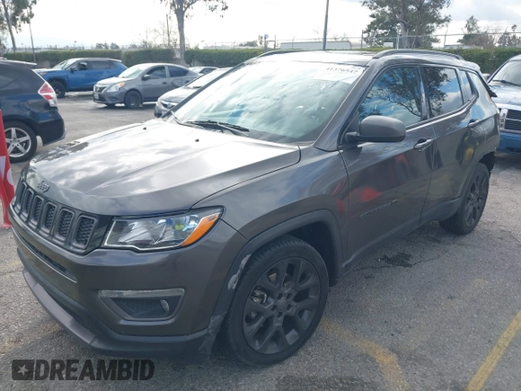 2021 Jeep Compass 80th Anniversary with VIN 3C4NJCEB7MT596909, listed as a IAAI auction lot 41376547 with 54,058 mi miles and . Bid and sale history available at DreamBid. Image 18.