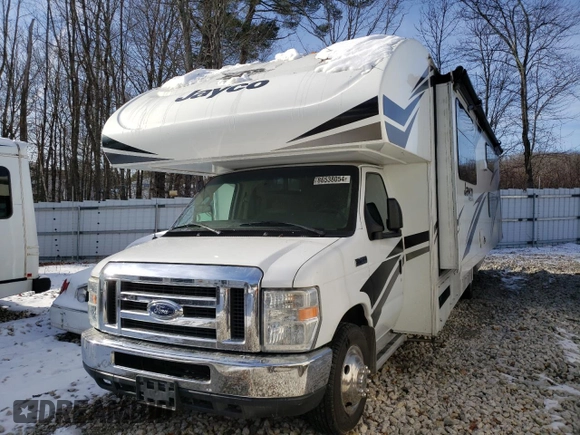 2019 Ford Econoline Commercial z VIN 1FDXE4FSXKDC38798, wystawiony jako Copart lot #86538054 z przebiegiem 16 302 mil mil oraz Szkoda całkowita • Salvage title. Historia ofert i sprzedaży dostępna na DreamBid. Obrazek 2.