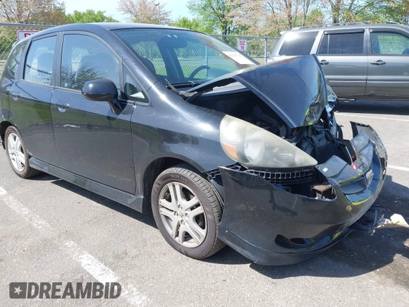 2007 Honda Fit Sport with VIN JHMGD37677S027417, listed as a IAAI auction lot 42155718 with 262,609 mi miles and . Bid and sale history available at DreamBid. Image 1.