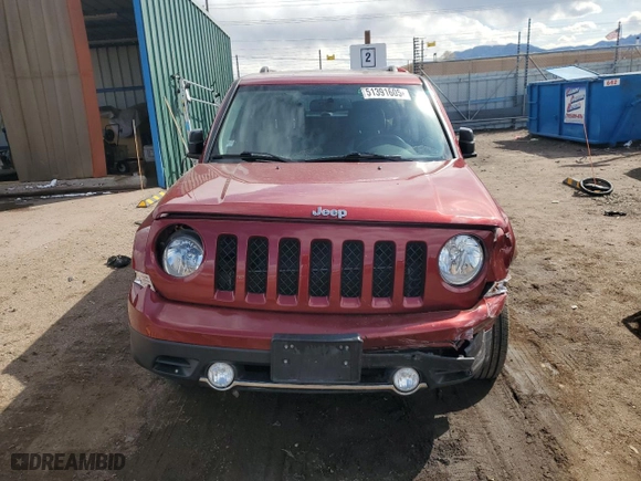 2016 Jeep Patriot Latitude with VIN 1C4NJRFB4GD681282, listed as a Copart auction lot 51391605 with 59,846 mi miles and Salvage Title. Bid and sale history available at carsss.com. Image 5.