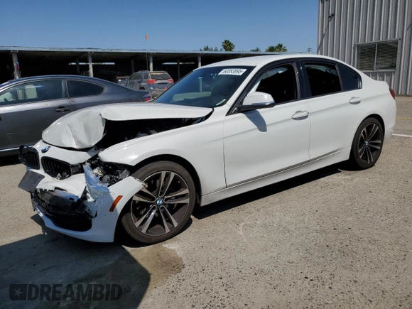 2018 BMW 3 Series 328d with VIN WBA8E5C56JA507664, listed as a Copart auction lot 60083895 with 94,331 mi miles and Salvage title. Bid and sale history available at DreamBid. Image 1.
