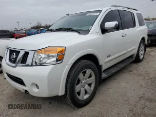 2008 Nissan Armada LE z VIN 5N1BA08C98N603432, wystawiony jako Copart lot #48227975 z przebiegiem 178 651 mil mil oraz Szkoda całkowita • Salvage title. Historia ofert i sprzedaży dostępna na DreamBid. Obrazek 1.