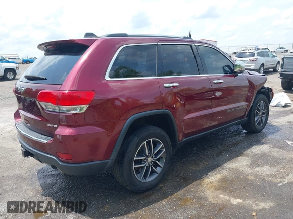 2017 Jeep Grand Cherokee Limited z VIN 1C4RJEBGXHC752018, wystawiony jako IAAI lot #42253593 z przebiegiem 127 721 mil mil oraz . Historia ofert i sprzedaży dostępna na DreamBid. Obrazek 4.
